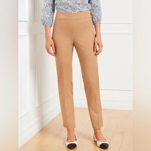 Talbots Chatham Cotton Bi-Stretch Slim Ankle Pants Size 6 Camel Tan Color